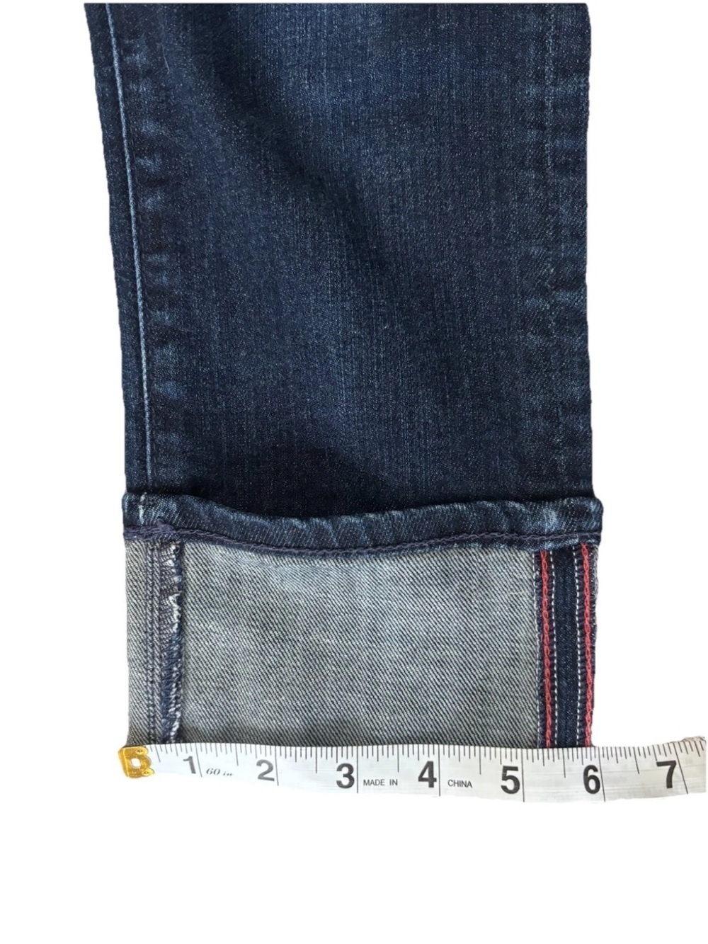 AG Denim Adriano Goldschmeid Size 26 “The Stevie Cuff” Cropped Jeans Like New - Picture 6 of 7